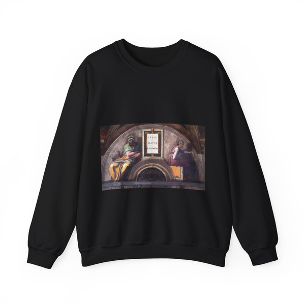 MICHELANGELO, Buonarroti - Jesse - David - Solomon (Artwork) Crewneck Sweatshirt