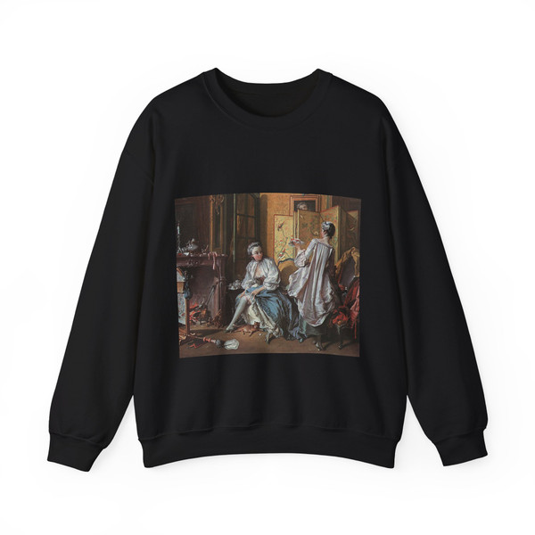 BOUCHER, Francois - La Toilette (Artwork) Crewneck Sweatshirt