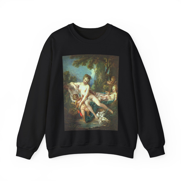 BOUCHER, Francois - Venus Consoling Love (Artwork) Crewneck Sweatshirt