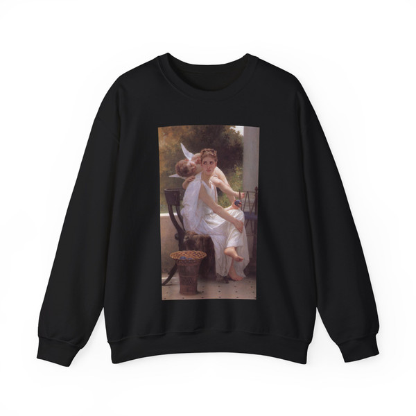 Bouguereau_Work_Interrupted (Artwork) Crewneck Sweatshirt