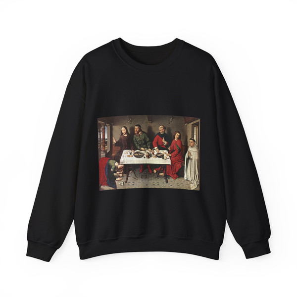 BOUTS, Dieric the Elder - Christ in the House of Simon (Artwork) Crewneck Sweatshirt