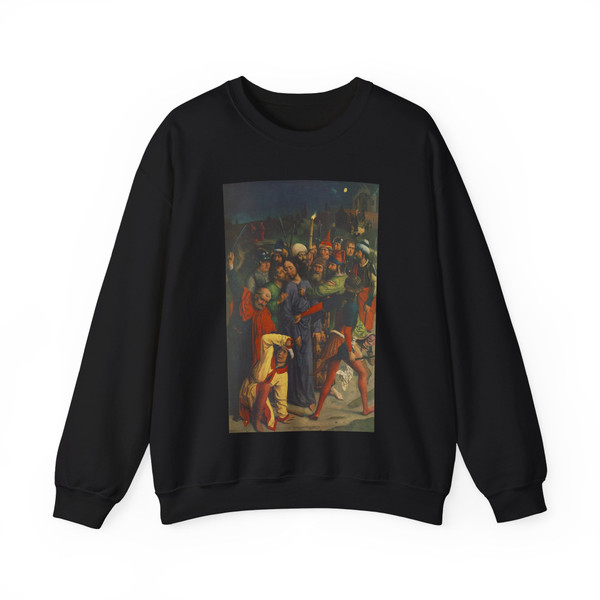 BOUTS, Dieric the Elder - The Capture of Christ (Artwork) Crewneck Sweatshirt
