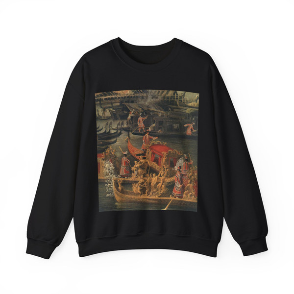 CANALETTO - Arrival of the French Ambassador in Venice (detail)2 (Artwork) Crewneck Sweatshirt