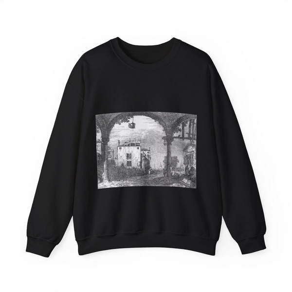 CANALETTO - Capriccio with a Portico (Artwork) Crewneck Sweatshirt
