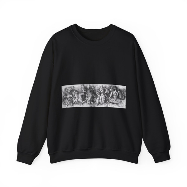 MANTEGNA, Andrea - Battle of the Sea Gods (Artwork) Crewneck Sweatshirt