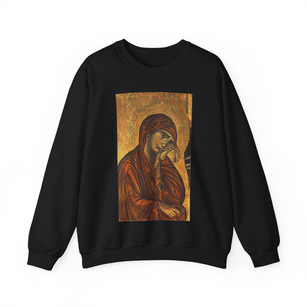 CIMABUE - -crucifixion- Crucifix (detail) (Artwork) Crewneck Sweatshirt