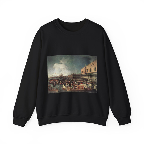 CANALETTO - Reception of the Ambassador in the Doge's Palace (Artwork) Crewneck Sweatshirt