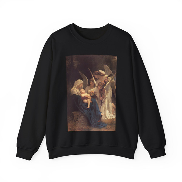 Bouguereau_Song_of_the_Angels (Artwork) Crewneck Sweatshirt
