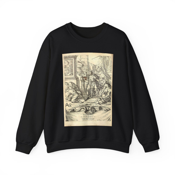 RIPA, Cesare - Title page of Icologia (Artwork) Crewneck Sweatshirt