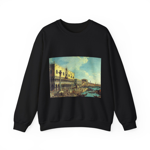 CANALETTO - Riva degli Schiavoni- Looking East (Artwork) Crewneck Sweatshirt