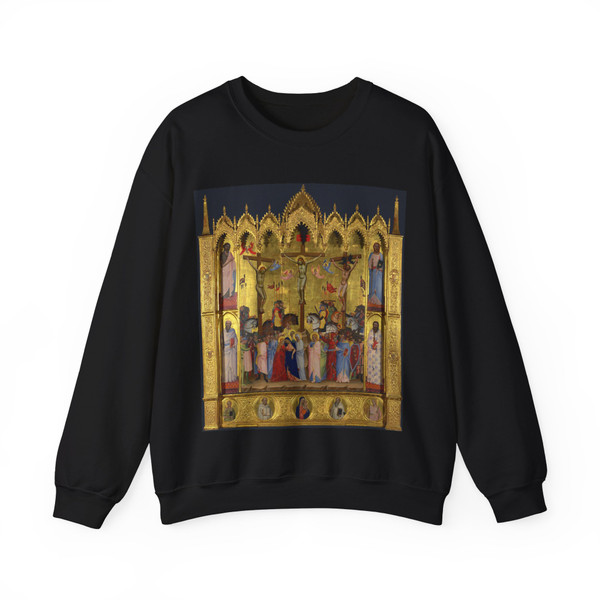 CIONE, Jacopo di - The Crucifixion (Artwork) Crewneck Sweatshirt