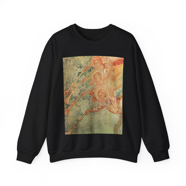 CIMABUE - -frescoes- Apocalyptical Christ (detail)2 (Artwork) Crewneck Sweatshirt