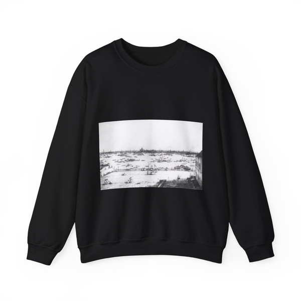 CANALETTO - the Thames and the City of London from the Terrace of Richmond House (Artwork) Crewneck Sweatshirt