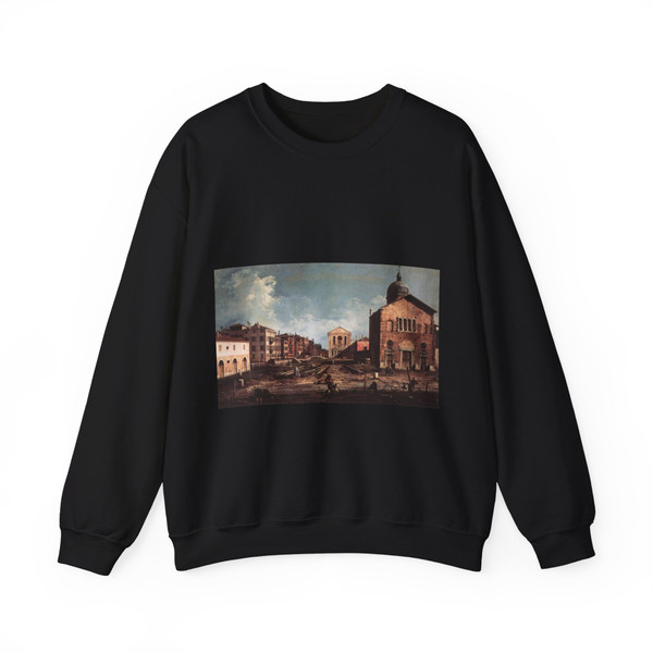 CANALETTO - View of San Giuseppe di Castello (Artwork) Crewneck Sweatshirt