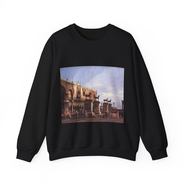 CANALETTO - The Horses of San Marco in the Piazzetta (Artwork) Crewneck Sweatshirt