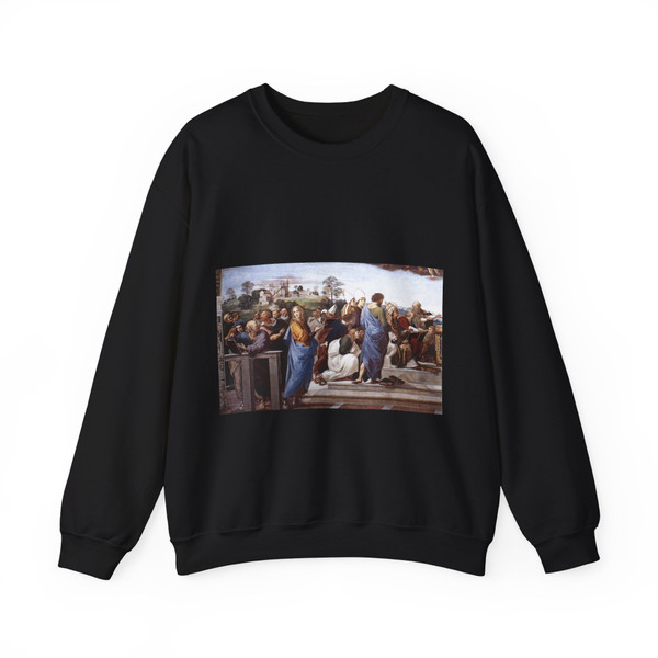 RAFFAELLO Sanzio - La Disputa (detail)92 (Artwork) Crewneck Sweatshirt