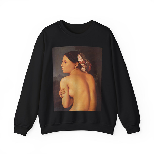 INGRES, Jean-Auguste-Dominique - Half figure of a Bather (Artwork) Crewneck Sweatshirt