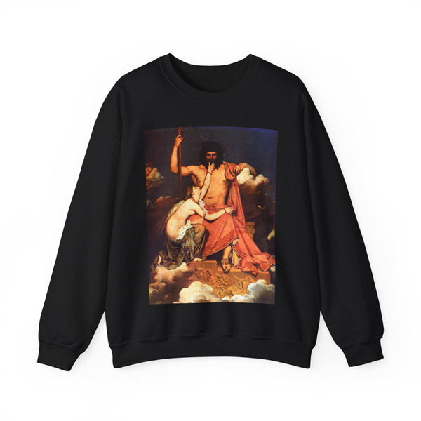 INGRES, Jean-Auguste-Dominique - Jupiter and Thetis-large (Artwork) Crewneck Sweatshirt