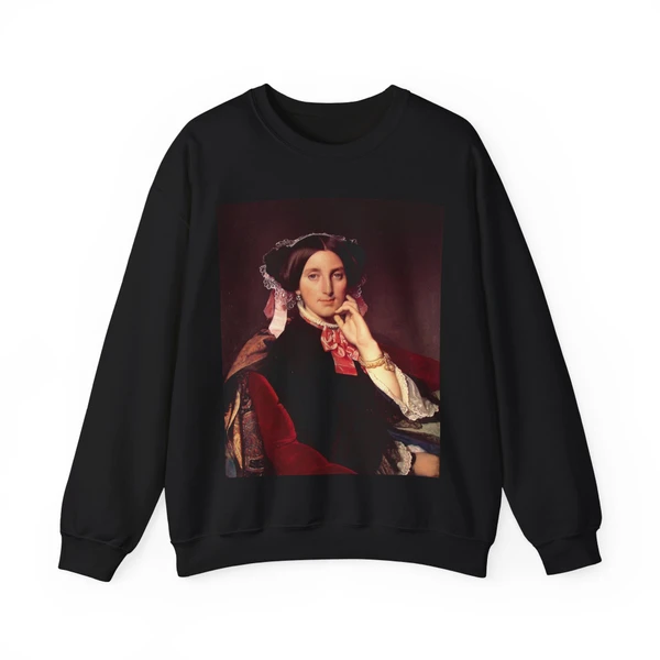 INGRES, Jean-Auguste-Dominique - Madame Henri Gonse (Artwork) Crewneck Sweatshirt