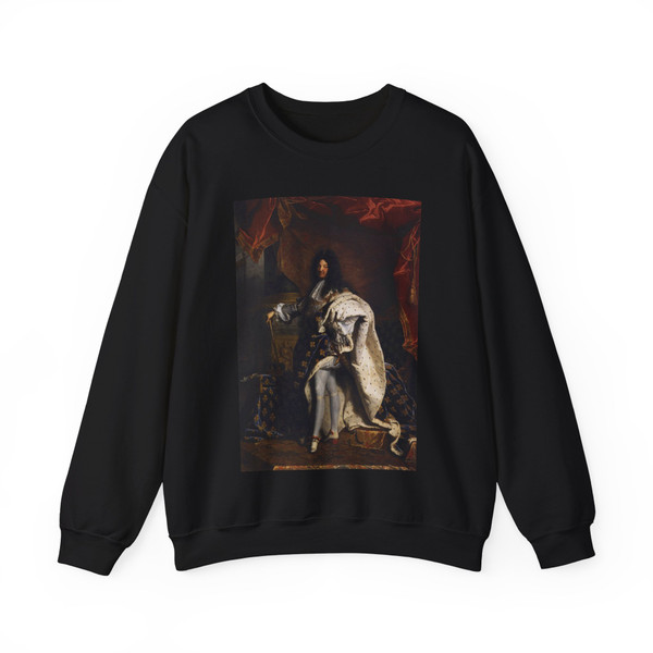 RIGAUD, Hyacinthe - Portrait of Louis XIV 2 (Artwork) Crewneck Sweatshirt