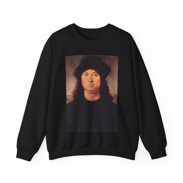 RAFFAELLO Sanzio - Portrait of a Man (Artwork) Crewneck Sweatshirt