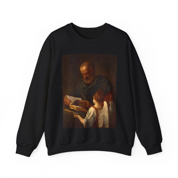 CANTARINI, Simone - Saint Matthew and the Angel (Artwork) Crewneck Sweatshirt