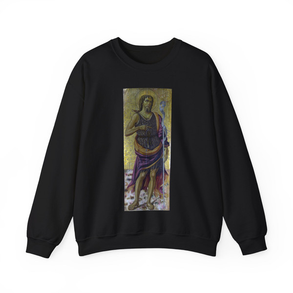 CAPORALI, Bartolomeo - The Virgin and Child with Saints, Angels and a Donor (Artwork) Crewneck Sweatshirt