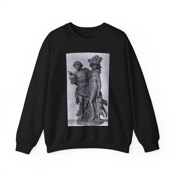 CLODION - Pair of Bacchic Figures with a Child (Artwork) Crewneck Sweatshirt