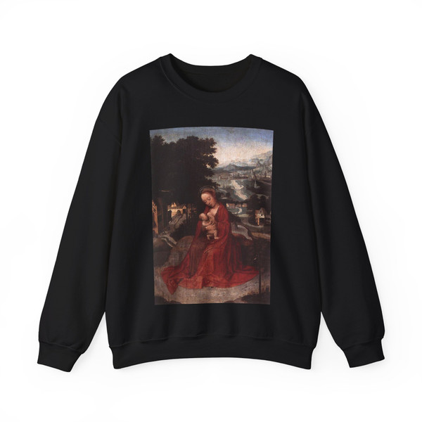 ISENBRANT, Adriaen - Rest during the Flight to Egypt2 (Artwork) Crewneck Sweatshirt