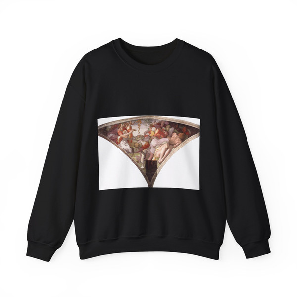 MICHELANGELO, Buonarroti - The Brazen Serpent (Artwork) Crewneck Sweatshirt