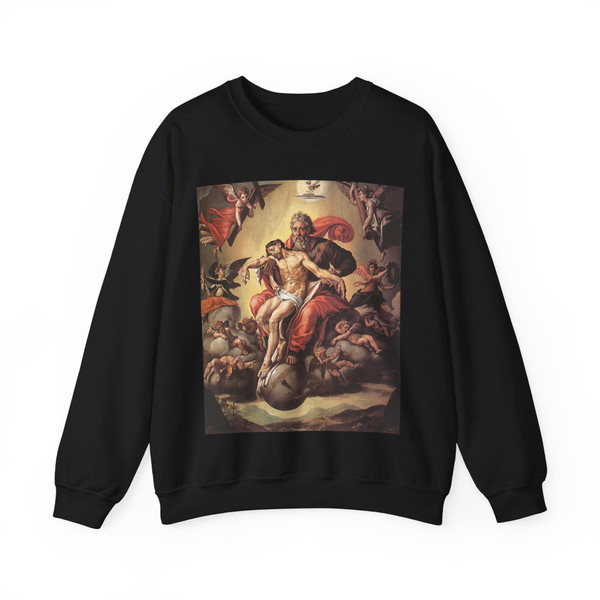 COECKE VAN AELST, Pieter - Holy Trinity (Artwork) Crewneck Sweatshirt