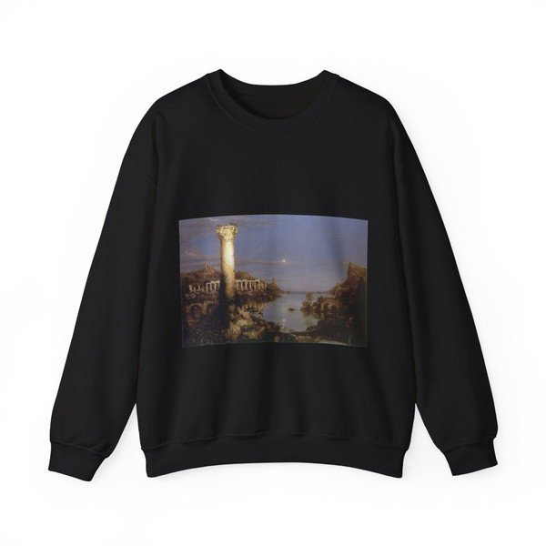 COLE, George - The Course of Empire Desolation (Artwork) Crewneck Sweatshirt