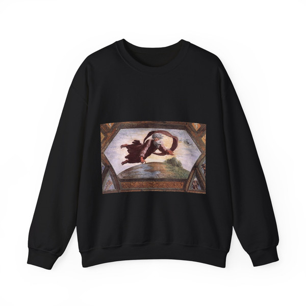 RAFFAELLO Sanzio - The Separation of Land and Water (Artwork) Crewneck Sweatshirt