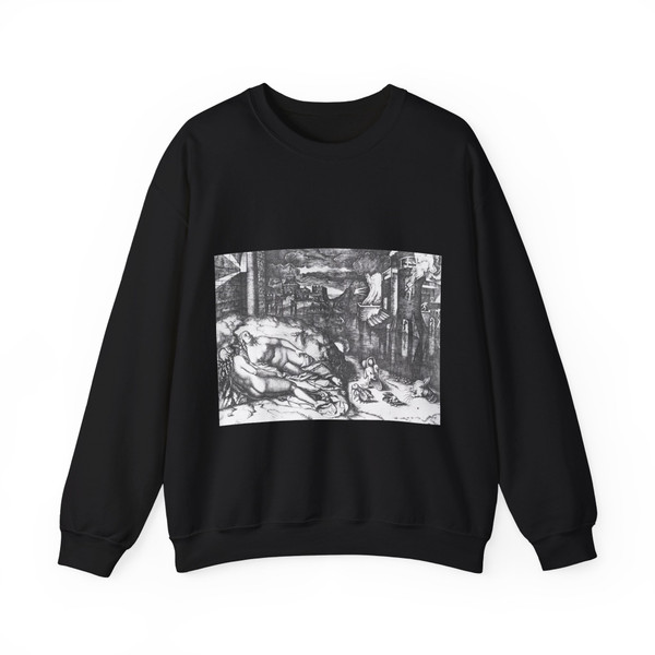 RAIMONDI, Marcantonio - The Dream of Raphael (Artwork) Crewneck Sweatshirt