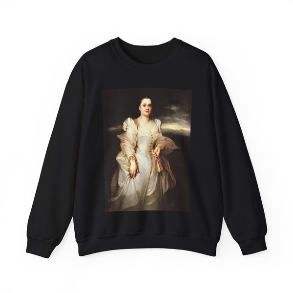 MONTICELLI Adolphe - Portrait Of a Woman (Artwork) Crewneck Sweatshirt
