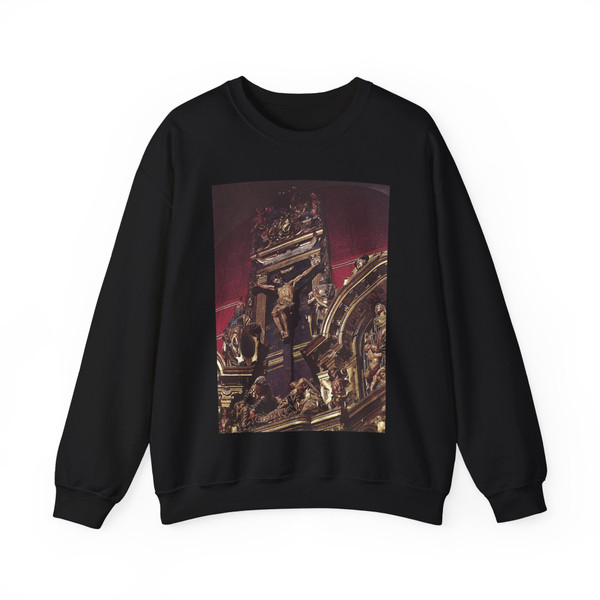 JUNI, Juan de - Antigua Altar (detail)2 (Artwork) Crewneck Sweatshirt