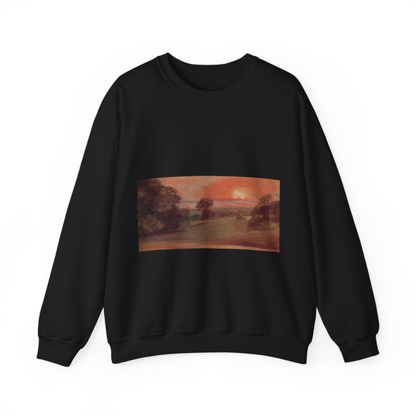 CONSTABLE, John - Evening Landscape at East Bergholt (Artwork) Crewneck Sweatshirt
