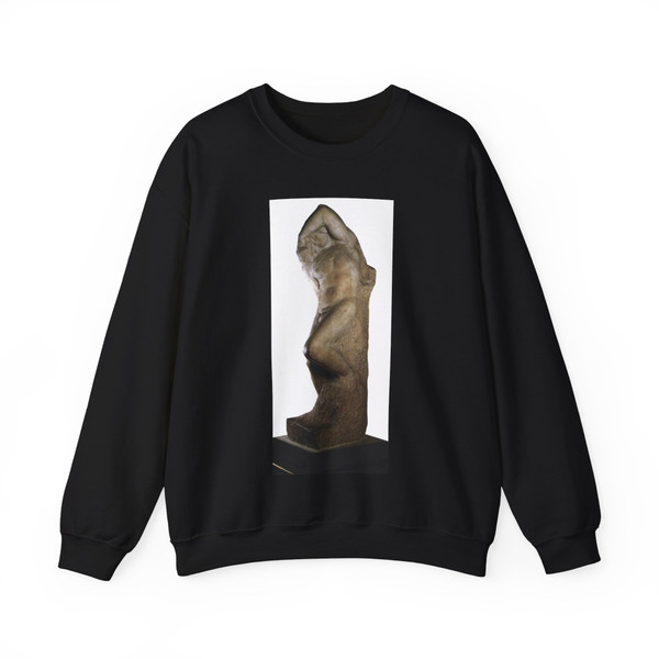 MICHELANGELO, Buonarroti -Pope Julius II- Slave (young) (Artwork) Crewneck Sweatshirt
