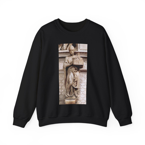 MICHELANGELO, Buonarroti - St Petronius (Artwork) Crewneck Sweatshirt