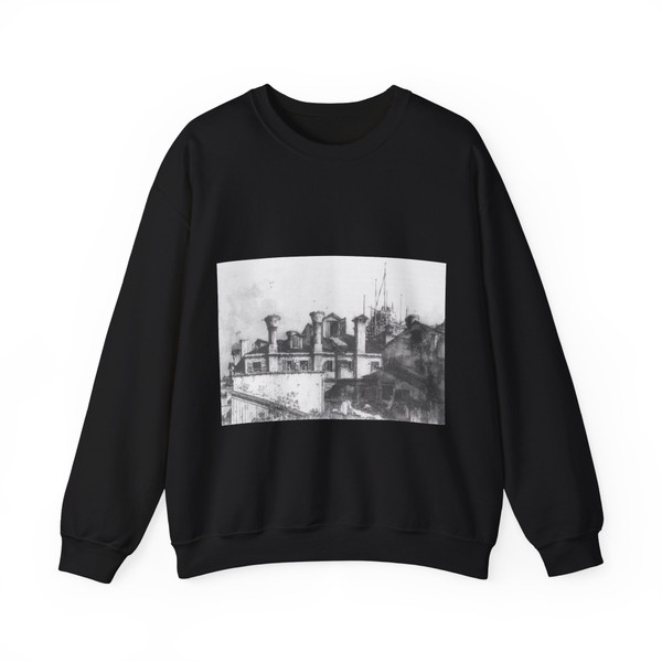 CANALETTO - Roofs and Chimneys in Venice (Artwork) Crewneck Sweatshirt