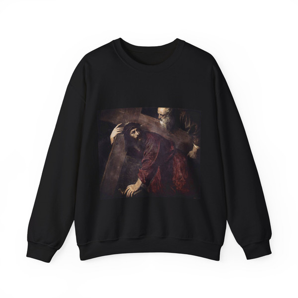 TIZIANO Vecellio - Christ Carrying the Cross 2 (Artwork) Crewneck Sweatshirt