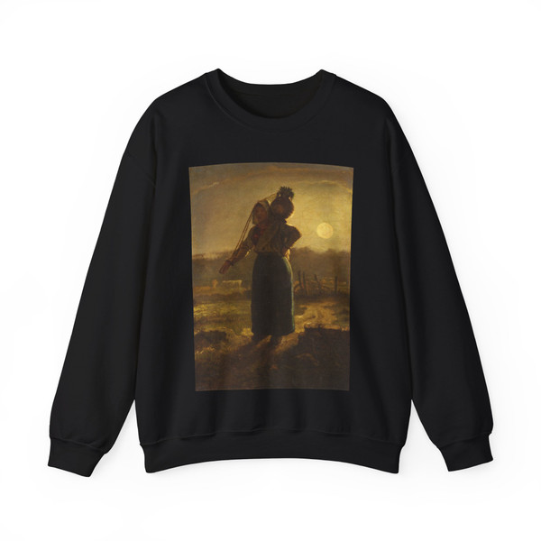 MILLET, Jean-Francois - Norman Milkmaid (Artwork) Crewneck Sweatshirt