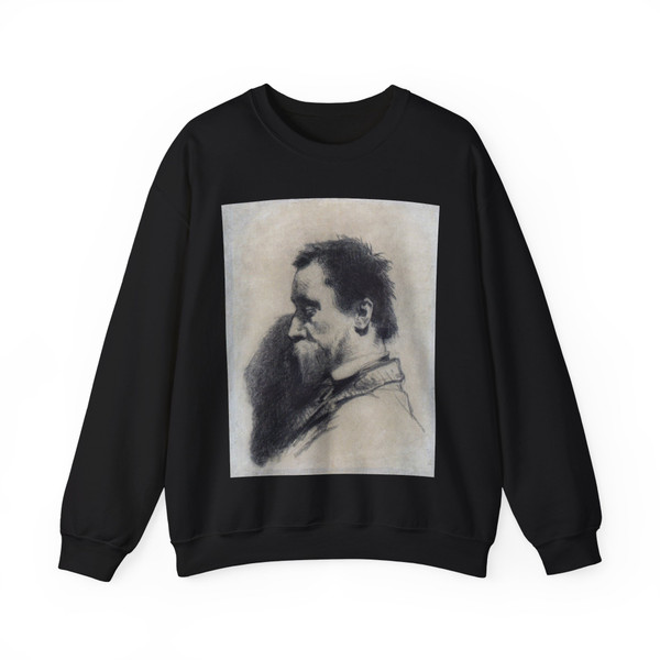 MILLET, Jean-Francois - Portrait of a Man Said yo be Leopold Desbrosses (Artwork) Crewneck Sweatshirt