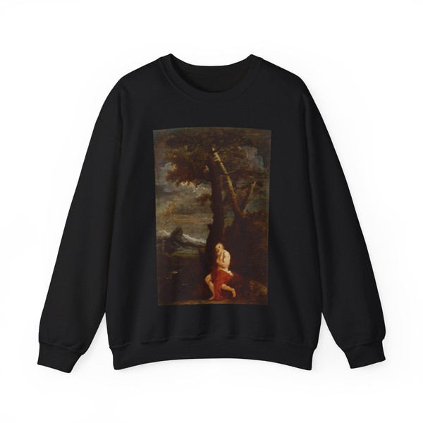 MOLA, Pier Francesco - St. Jerome (Artwork) Crewneck Sweatshirt