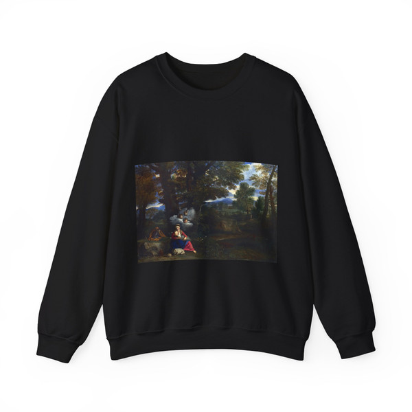 MOLA, Pier Francesco - The Rest on the Flight into Egypt (Artwork) Crewneck Sweatshirt