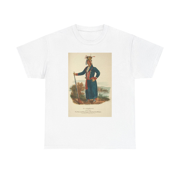 James Otto Lewis - O'-Check-Ka or Four Legs, head chief of the Winnebagoes (Native Americans in Art) T-Shirt