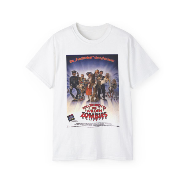 RETURN OF THE LIVING DEAD PART II (GERMAN) 1988 Movie Poster - T-Shirt