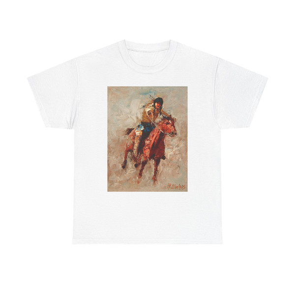Andre Dluhos - Sioux Indian Warrior Horse (Native Americans in Art) T-Shirt