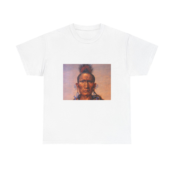 Antoine Tzapoff - Ioway avec parure-detail (Native Americans in Art) T-Shirt
