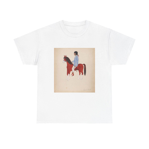 Awa Tsireh - Indian Boy and Pony (Native Americans in Art) T-Shirt